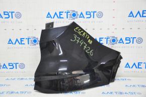 Rear bumper bare right Ford Escape MK3 17-19 rest, black