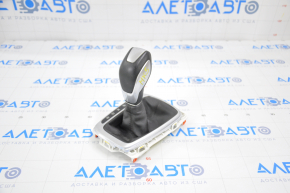 Automatic transmission knob with shifter cover Ford Fusion mk5 13-16 leather black type 1