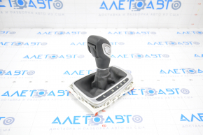 Automatic transmission handle with shifter cover Ford Fusion mk5 13-16 rubber black type 2 scratches on chrome