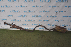 Rear muffler with barrel Nissan Versa Note 13-19 1.6 complete with middle part, rusty, opened