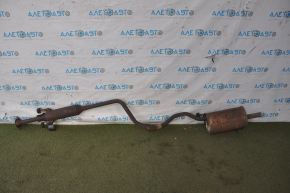 Rear muffler with barrel Nissan Versa Note 13-19 1.6 complete with middle part, rusty, opened