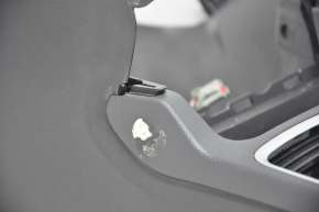 Central console armrest and cup holders Ford Escape MK3 17-19 black, scratches, for cleaning
