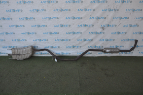 Exhaust line middle part with rear barrel Chevrolet Volt 11-15 with resonator, rusty, dented