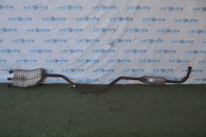 Exhaust line middle part with rear barrel Chevrolet Volt 11-15 with resonator, rusty