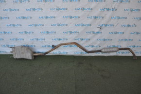 Exhaust line middle part with rear barrel Chevrolet Volt 11-15 with resonator, flattened