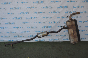 Rear muffler with barrels Nissan Rogue 14-20 rusty