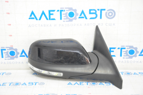 Side mirror right Ford Explorer 16-19 rest, 7 pins, turn signal, heated, black, cracks
