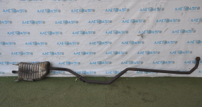 Exhaust line middle part with rear barrel Chevrolet Volt 11-15 without resonator, rusty, dented