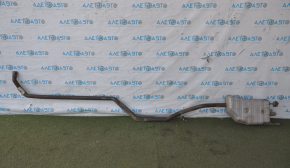 Exhaust line middle part with rear barrel Chevrolet Volt 11-15 without resonator, flattened