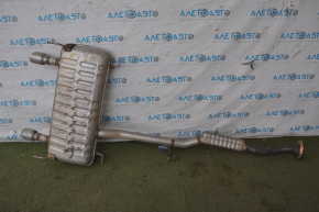 Exhaust line with barrel Cadillac ATS 13- 2.0 catalyst cut off, crushed