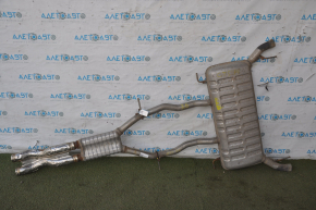 Rear muffler with barrels Cadillac CTS 14-3.6 cut off catalytic converter