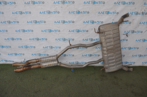Rear muffler with barrels Cadillac CTS 14-3.6 cut off catalytic converter