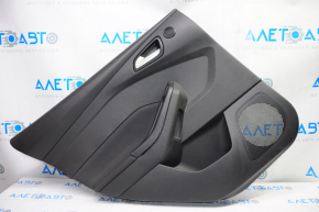 Door trim card rear left Ford Focus mk3 15-18 black with black insert cloth, under tweeter, scratches