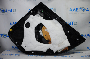 Door trim card rear left Ford Focus mk3 15-18 black with black insert cloth, under tweeter, scratches