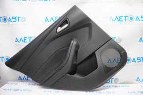 Door trim card rear left Ford Focus mk3 15-18 black with black insert cloth, scratches
