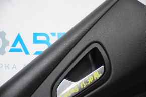 Door trim card rear left Ford Focus mk3 15-18 black with black insert cloth, scratches