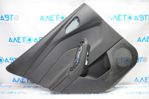 Door trim card rear left Ford Focus mk3 11-18 black with black insert plastic