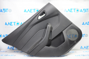 Door trim card rear left Ford Focus mk3 11-18 black with black insert plastic, scratches