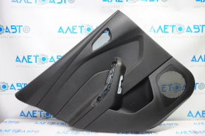 Door trim card rear left Ford Focus mk3 15-18 black with black insert plastic