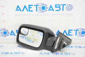 Side mirror left Ford Explorer 16-19 rest 7 pins, heated, turn signal, black