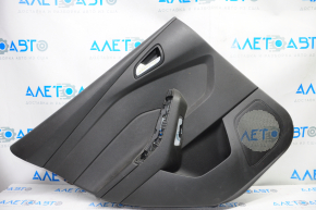 Door trim card rear left Ford Focus mk3 15-18 black with black insert plastic, scratches