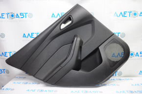Door trim card rear left Ford Focus mk3 15-18 black with black insert plastic, scratches