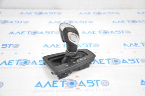 Automatic transmission handle with shifter cover Ford Focus mk3 15-18 rest, leather, black cover, chrome swelled, paint peeled off