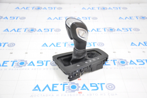 Automatic transmission knob with shifter cover Ford Focus mk3 15-18 rest, leather, black cover, scratch on leather