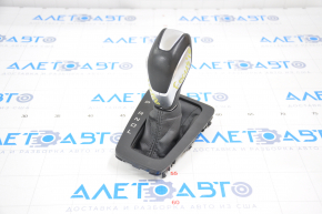 Automatic transmission knob with shifter cover Ford Focus mk3 15-18 rest, leather, black cover, scratch on leather