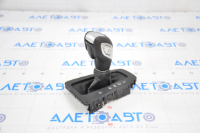 Automatic transmission knob with shifter cover Ford Focus mk3 15-18 rest, leather, black cover, scratch on leather