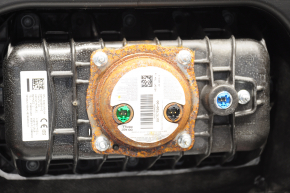 Torpedo front panel with AIRBAG Mini Cooper F56 3d 14-19 black, pillow outline visible, rusty pyropatron