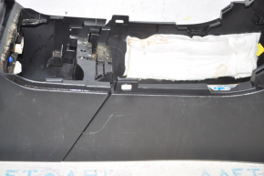 Console central armrest Subaru Outback 15-19 leather, black, scratches