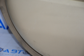 Door trim card front left Mercedes W164 ML beige rubber, armrest leather, molding under wood gloss, harman kardon, cracks, scratches