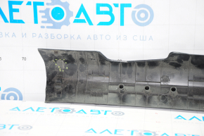 Door sill trim inner front left Nissan Rogue 14-20 black, broken fastener, scratches