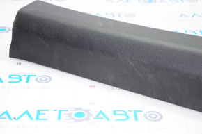 Door sill trim inner front left Nissan Rogue 14-20 black, broken fastener, scratches