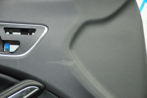 Door trim card front left Mercedes CLA 14-19 black with black insert leather, armrest leather, for seat memory, dent