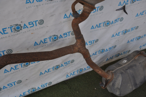 Muffler rear part with barrels Dodge Journey 11-16 3.6 fwd under chrome tips, rusty