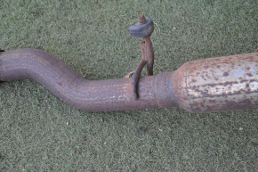 Muffler rear part with barrels Dodge Journey 11-16 3.6 fwd under chrome tips, rusty