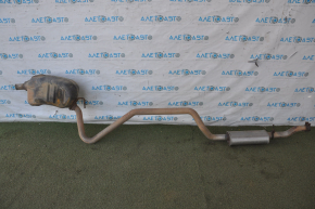 Muffler rear part with barrel Dodge Journey 11-14 2.4 rusty, bent mount