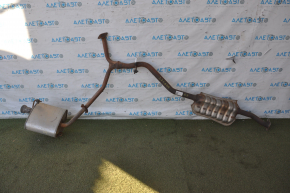 Exhaust line middle part with barrel right Subaru b9 Tribeca rusty