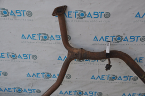 Exhaust line middle part with barrel right Subaru b9 Tribeca rusty