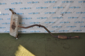 Muffler rear part with barrel Jeep Compass 11-12 2.0, 2.4 rusty