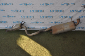 Muffler rear part with barrel Dodge Grand Caravan 11-20 rusty, dents