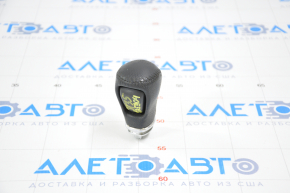 Gear knob Infiniti JX35 QX60 13-15 prerest, black leather, worn leather