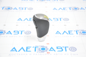 Gear knob Nissan Murano z52 15-24 leather black, scratches on chrome and trim