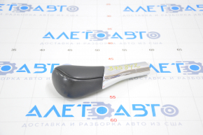 Gear knob Nissan Altima 13-15 leather black type 2, worn leather
