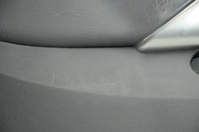 Door trim card front left Fiat 500X 16-17 black with black insert leather, armrest leather, overlay gray scratch gloss, beats audio, scratches