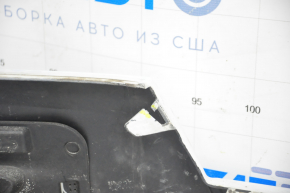 Front bumper upper part Ford Explorer 18-19 rest, white, pressed, scratches, breakage of fastener