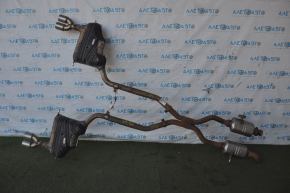 Exhaust line middle part with barrels Mercedes W164 ML350