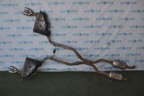 Exhaust line middle part with barrels Mercedes W164 ML350